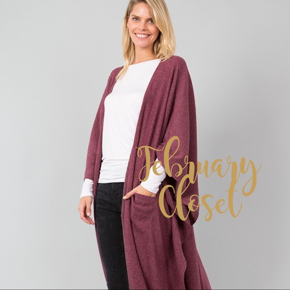 Soft Oversized Kimono Cardigan - Picture 2 of 4